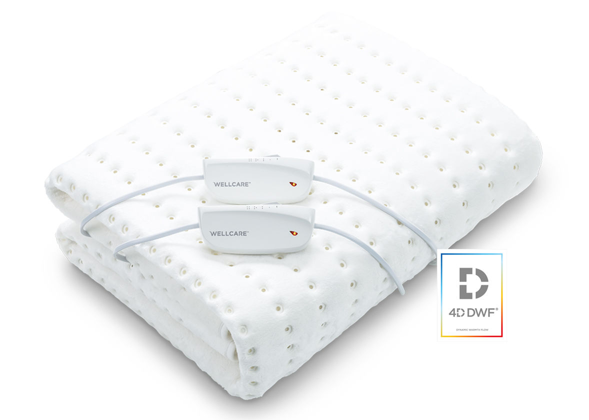 Wellcare 4D DWF Double size electric underblanket with 2 controllers